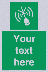 Custom sign safe condition Emergency position beacon